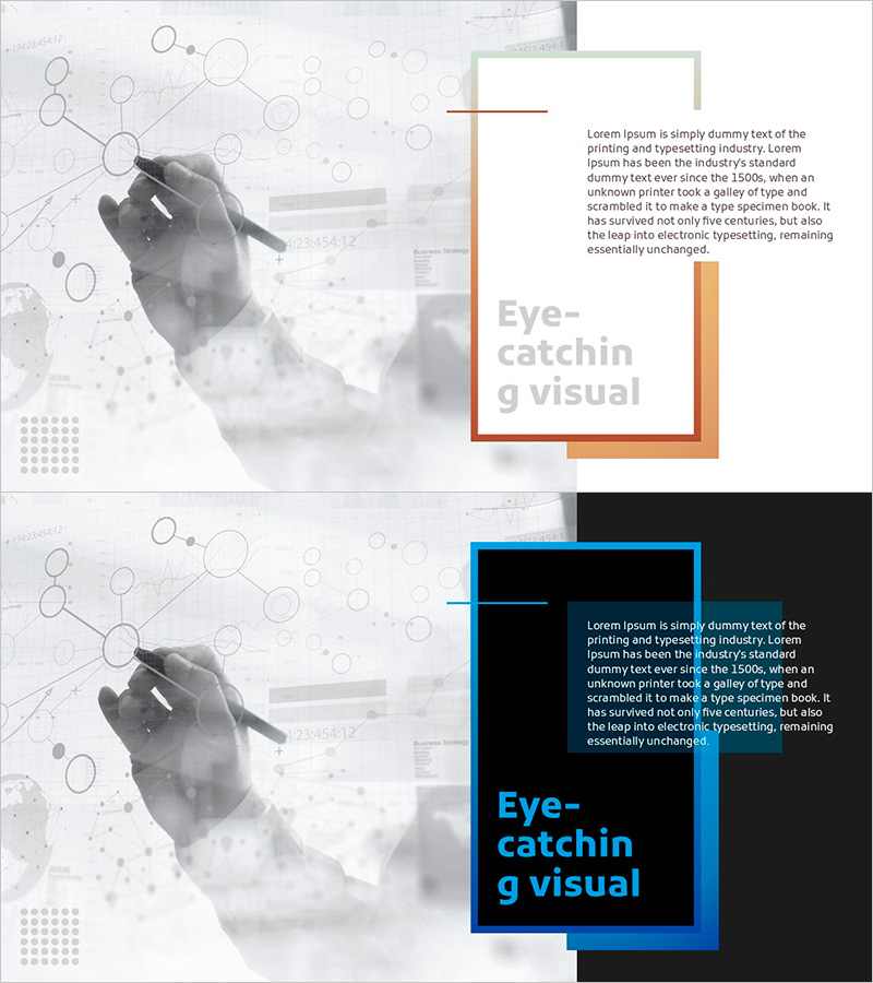 도트패턴 와이드 파워포인트 템플릿 – 혁신 기술과 미래 계획