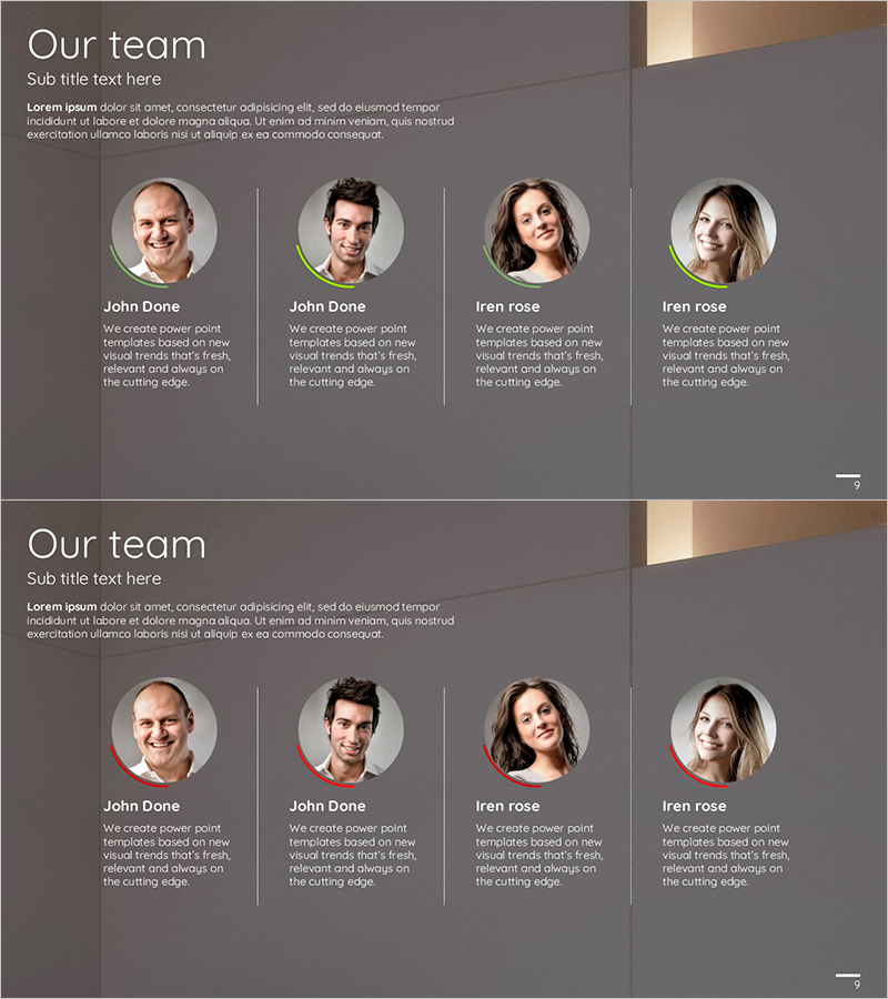 팀 소개 슬라이드 – 그린 레드 팀을 더 알아보세요