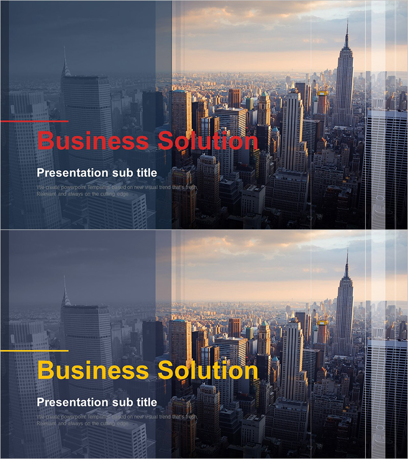 비즈니스 솔루션 템플릿 표지 – 성공의 시작