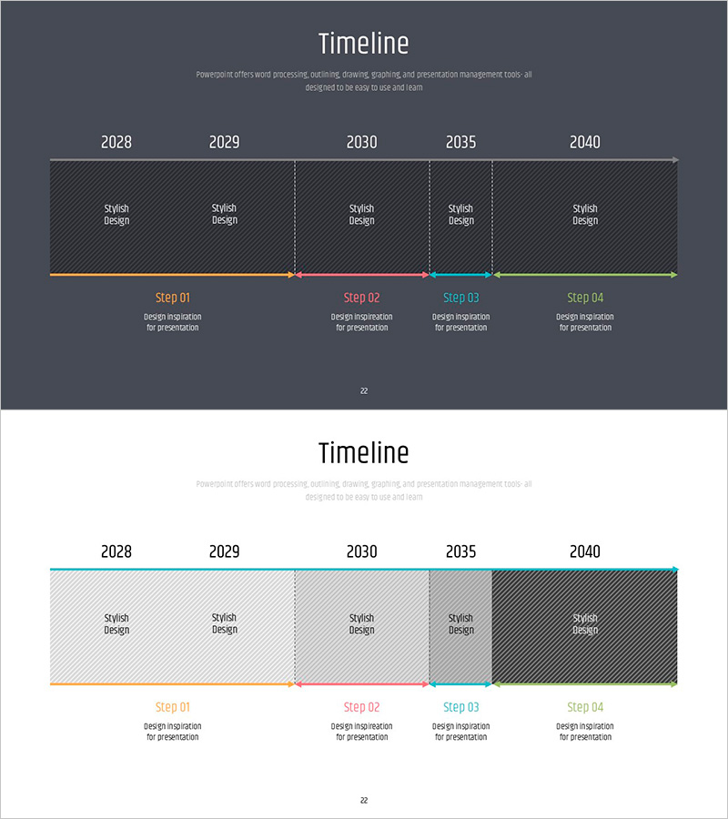 선형의 다이어그램으로 사업 추진 전략을 시각화한 PPT