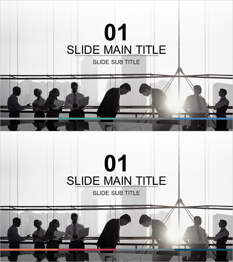 도전적인 목표 설정 프레젠테이션 템플릿 – 우승을 향한 도전