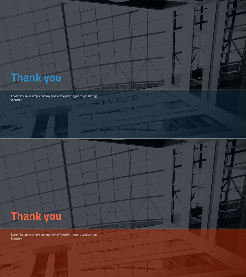 건축공학 템플릿 엔딩 표지 – 전문성과 신뢰