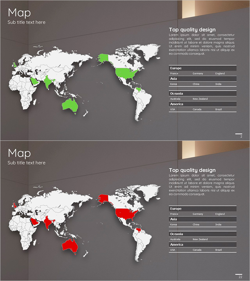 글로벌네트워크 분석 – 회사 소개를 위한 필수 슬라이드