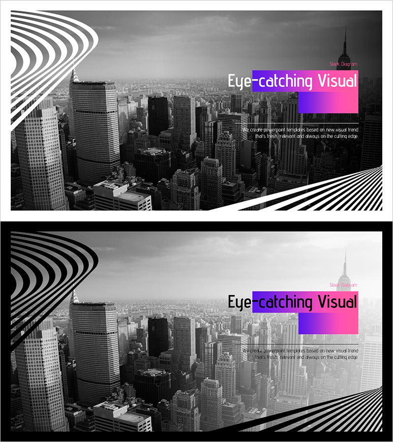 환상 와이드 PPT 이미지와 텍스트