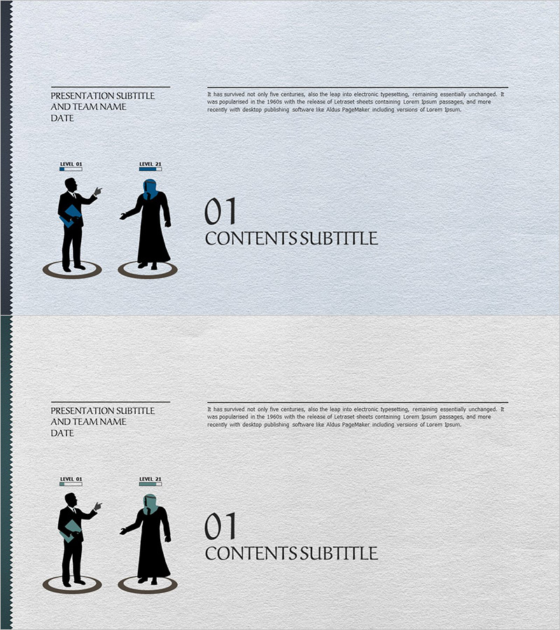 비즈니스 의견 제시 템플릿 간지 01