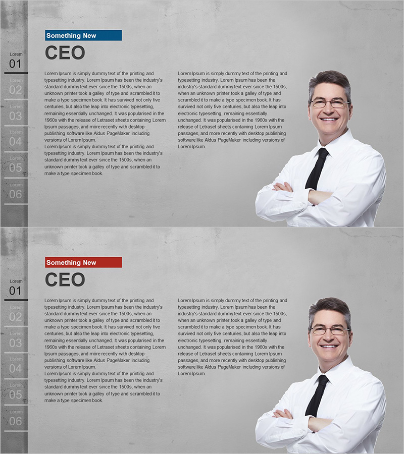 성공한 CEO 환영 소개 – 기업의 비전과 리더십