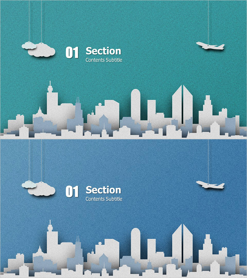 종이 도시 템플릿 간지 – 생동감 넘치는 구성을 담다