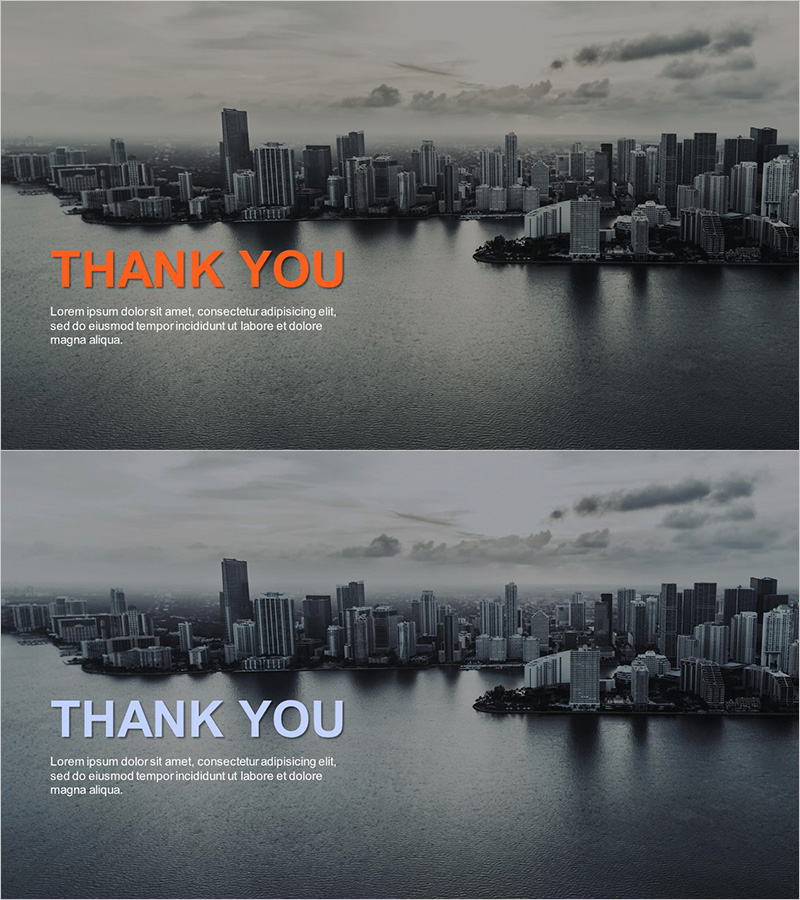 비즈니스 플랜 템플릿 엔딩 표지