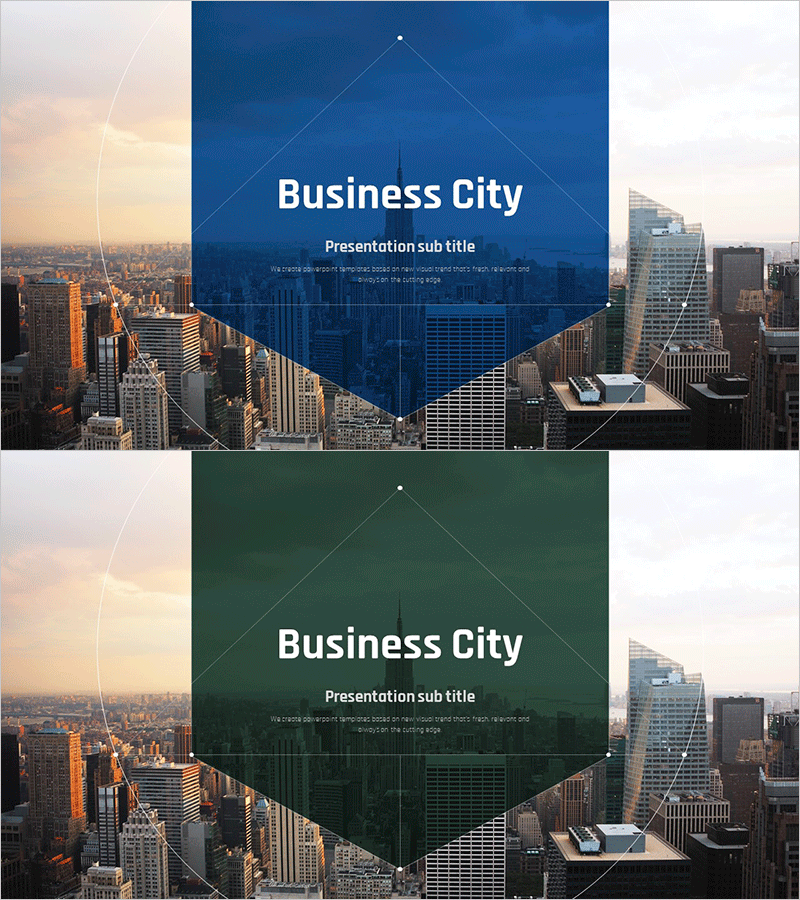 비즈니스 시티 템플릿 표지