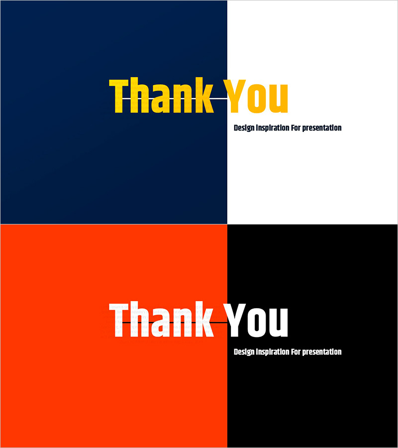 타이포 그라피 와이드 템플릿 엔딩표지 – 효과적인 마무리