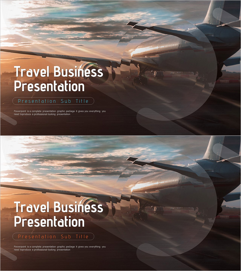 여행 비즈니스 템플릿 표지 – 전문적인 첫인상을 위한 디자인