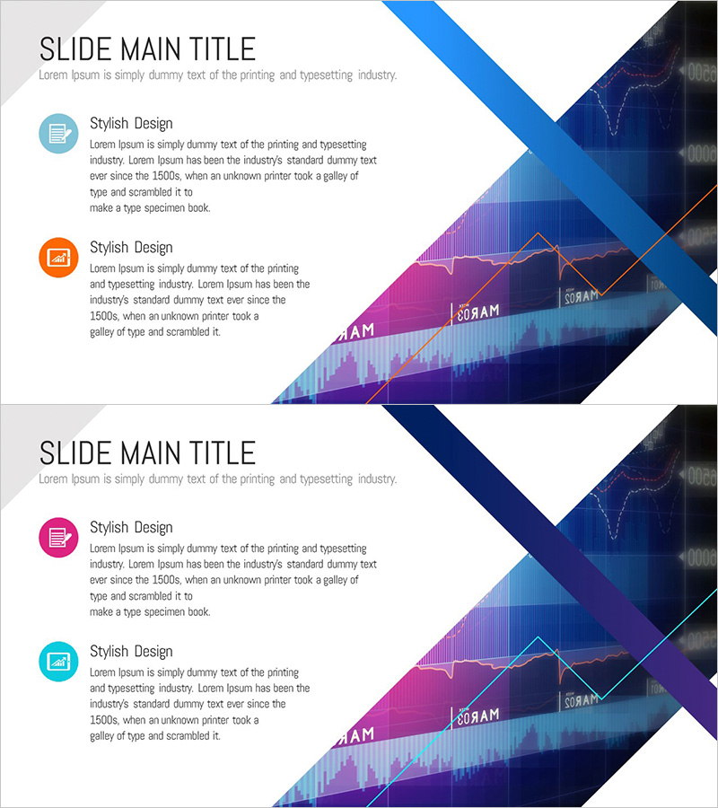 주가 분석 목표 다이어그램 – 성과 달성을 위한 로드맵