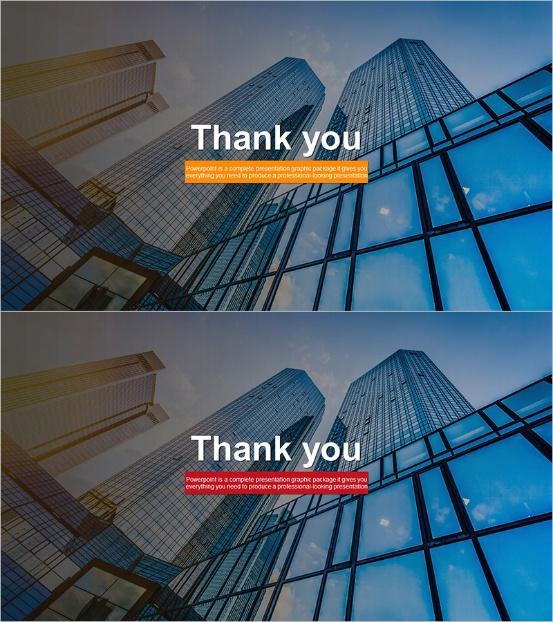 성공적인 비즈니스 회사 템플릿 엔딩 표지