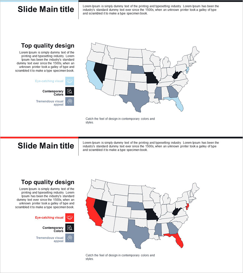 미국 타겟지역 분석 지도 – 시장 및 전략 도출