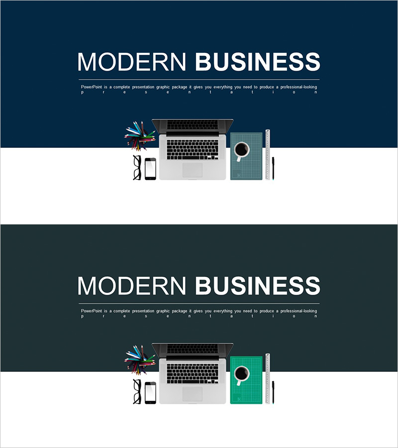 모던 비즈니스 템플릿 표지 – 전문성과 세련됨