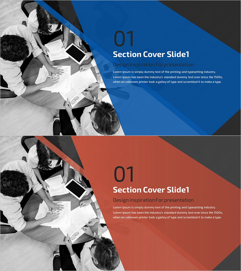 모던 심플 비즈니스 템플릿 간지 01 – 프로페셔널한 디자인