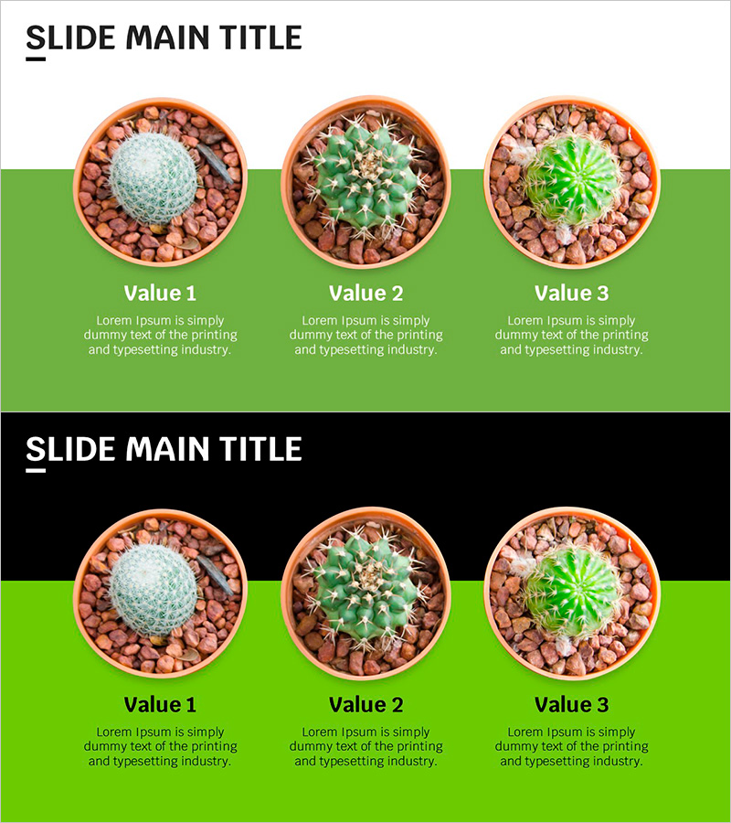 트렌드 컬러 와이드 템플릿 이미지&텍스트1 – 상품/서비스 소개