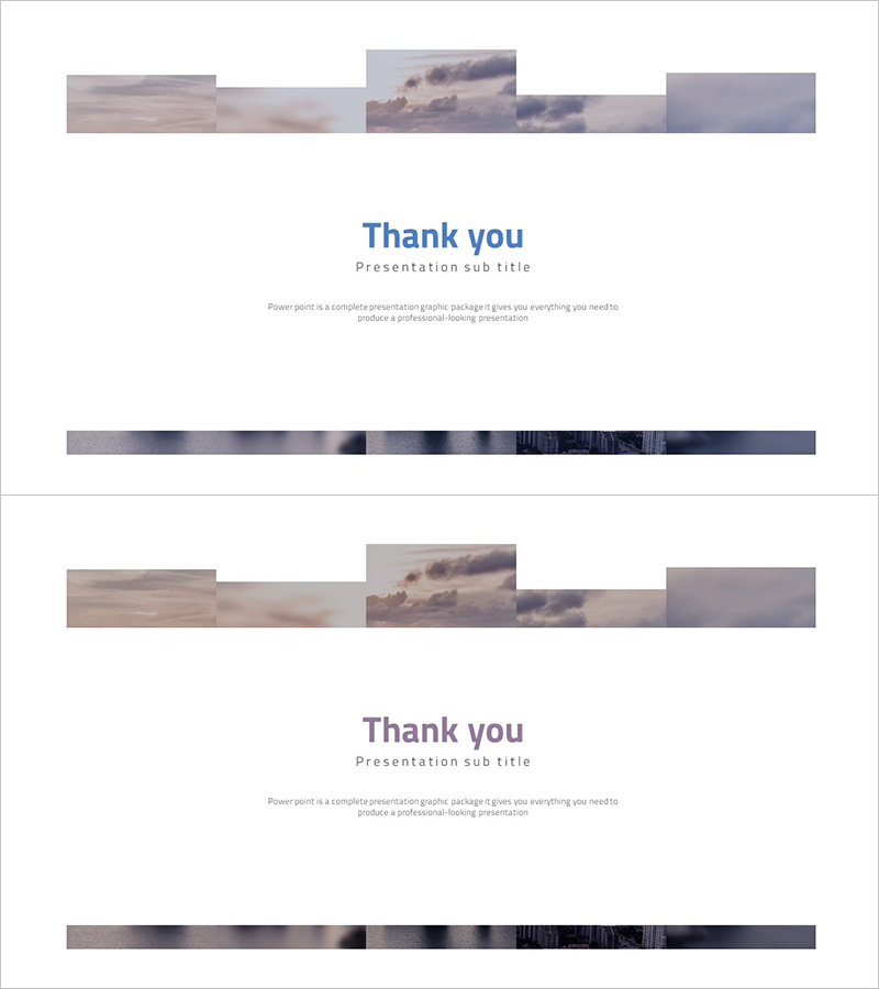 심플 사각 비즈니스 템플릿 엔딩 표지 – 신뢰의 마무리