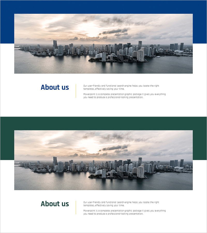 비즈니스 배경 및 필요성 슬라이드 – 기업비전 발표에 적합