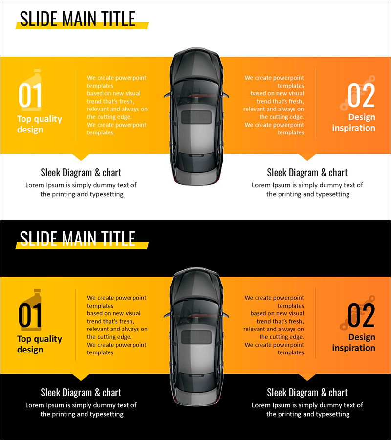 심플 자동차 프레젠테이션 목업 – 제품 및 서비스 소개