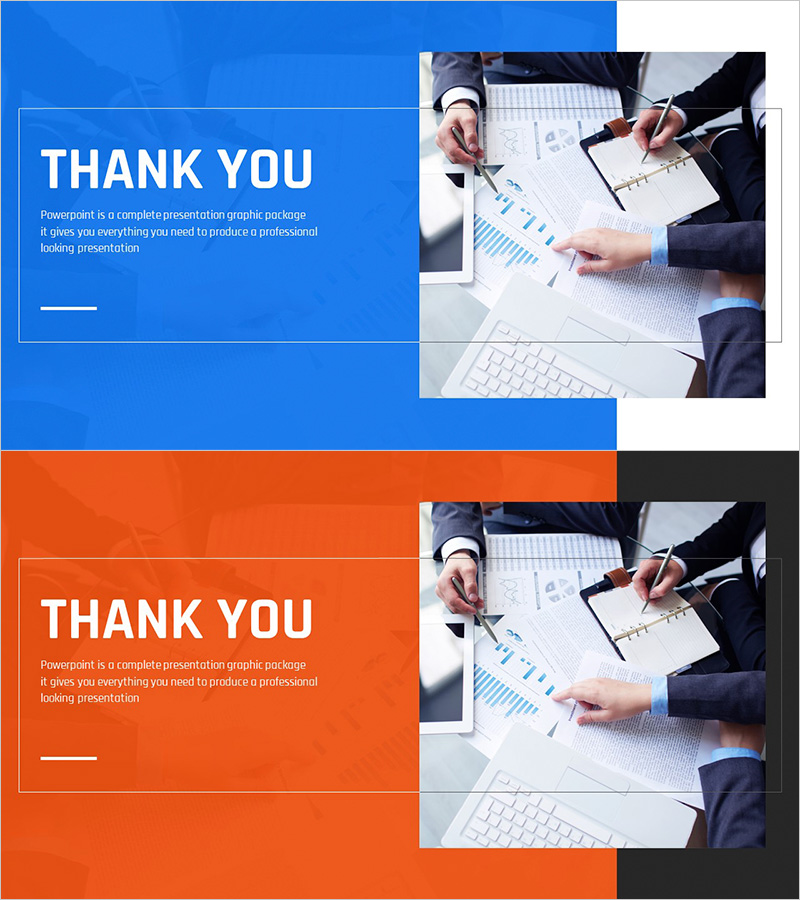 스타트업 비즈니스 프로젝트 템플릿 엔딩 표지