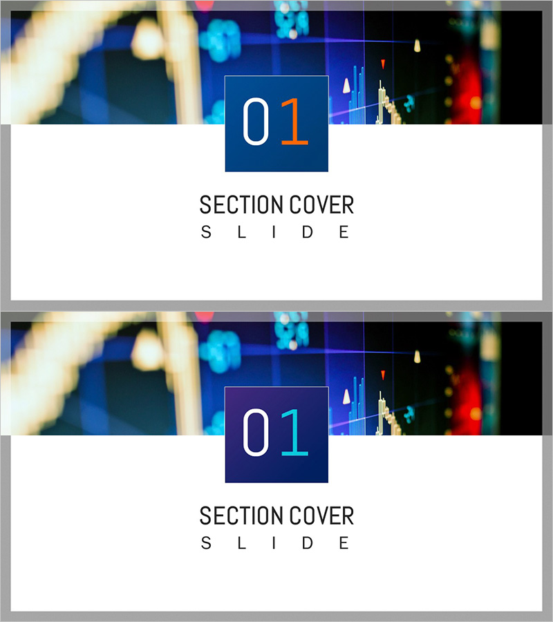 재고 관리 템플릿 간지 – 섹션 커버 슬라이드