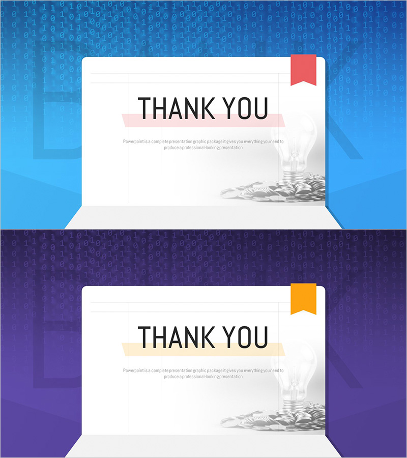 뱅킹 서비스 엔딩 표지 템플릿 – 전문성과 신뢰