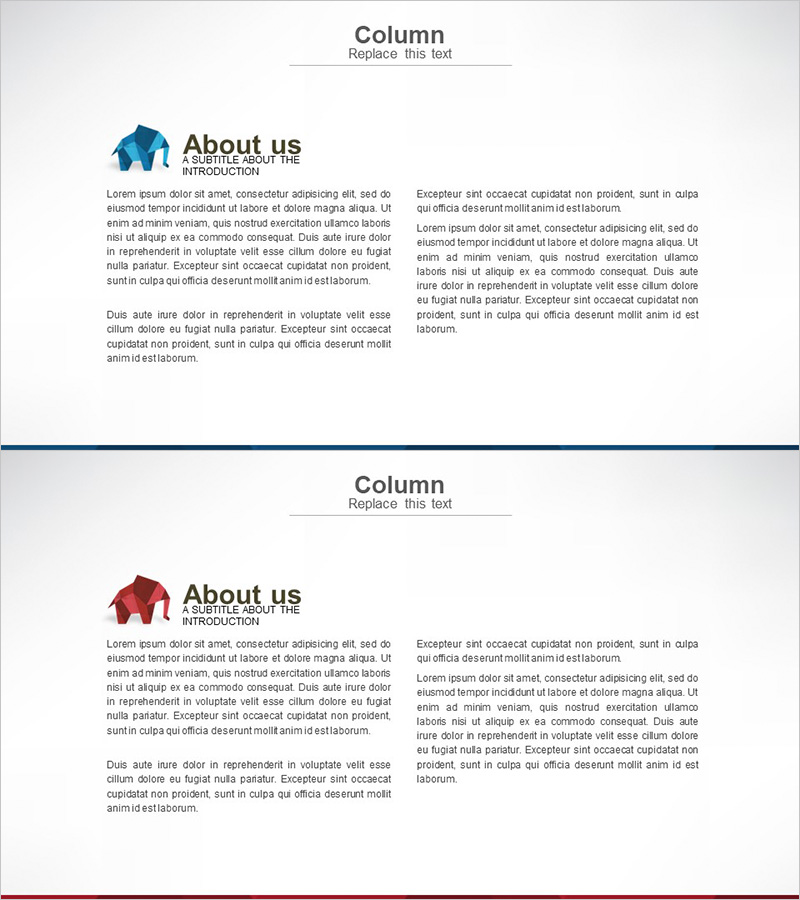 동물 조각 테마 회사 소개 슬라이드