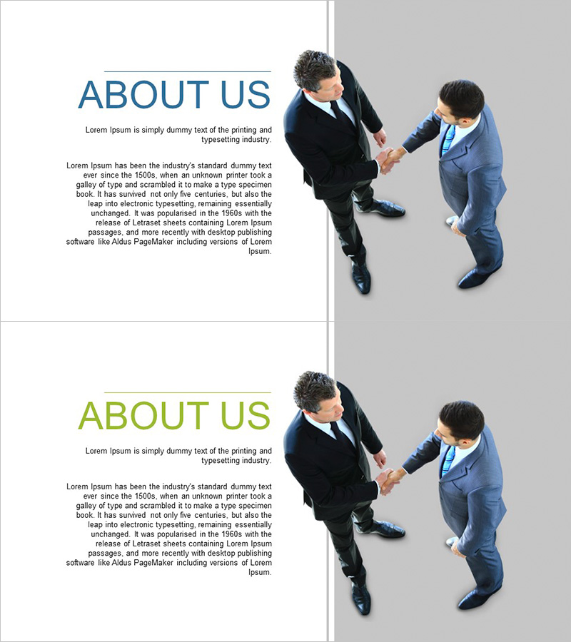 비즈니스 회사원 악수 인트로 – 파트너십의 시작