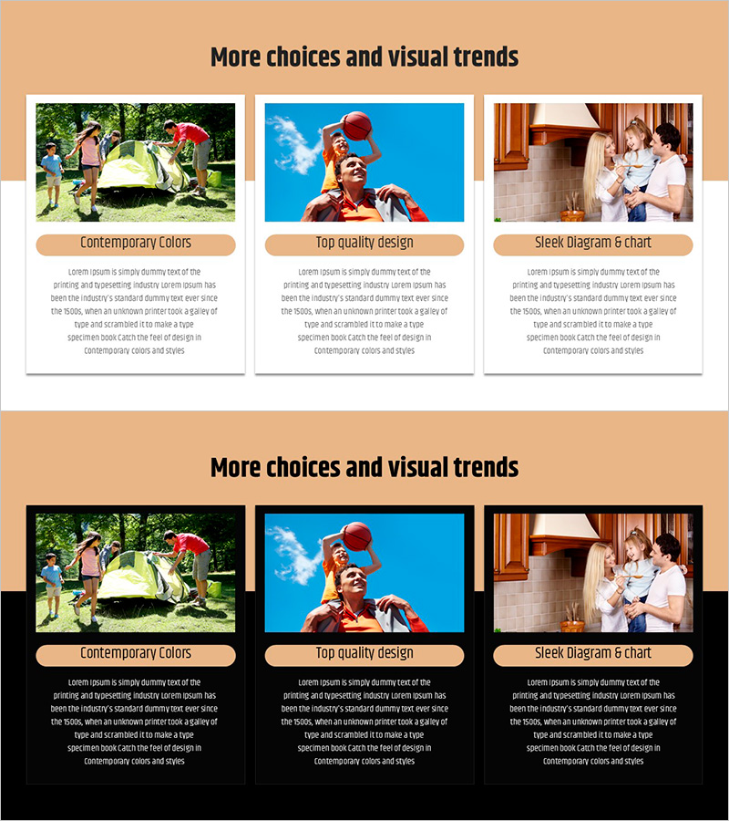 심플 & 모던 와이드 PPT 폐쇄형 다이어그램