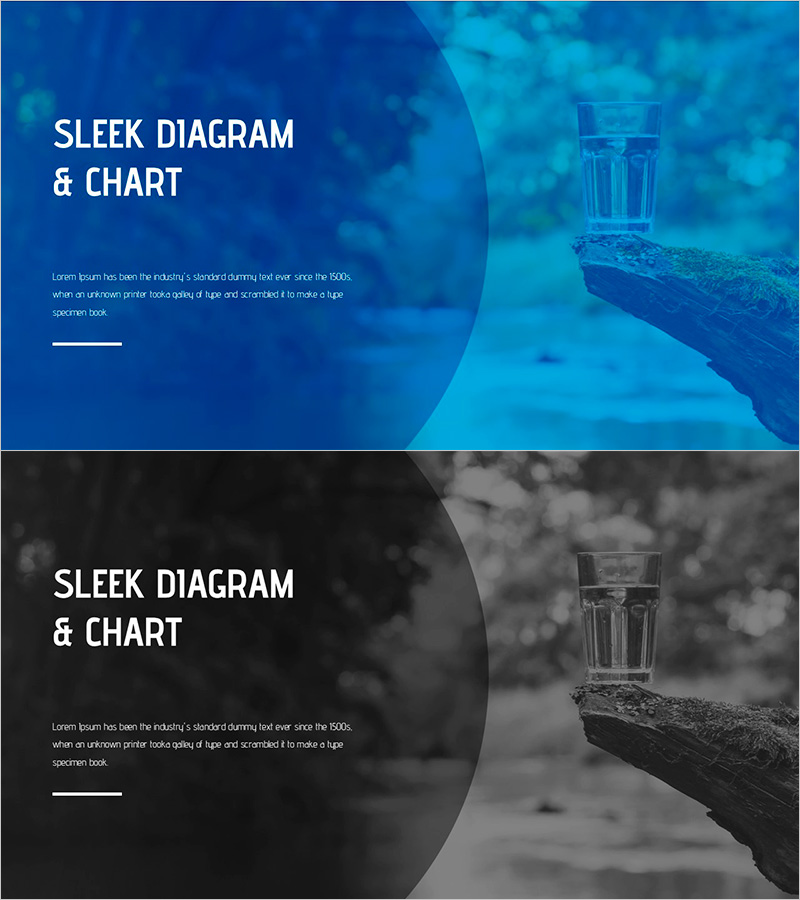 수자원 활용 와이드 프레젠테이션 템플릿 메인 슬라이드2