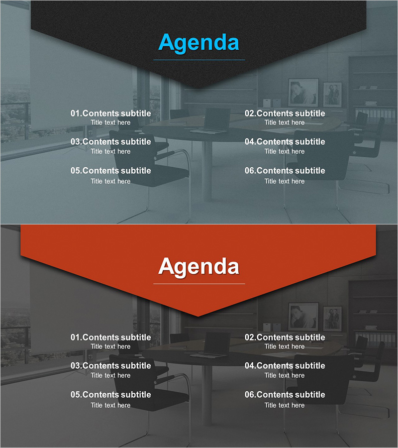 비즈니스 파트너 템플릿 목차