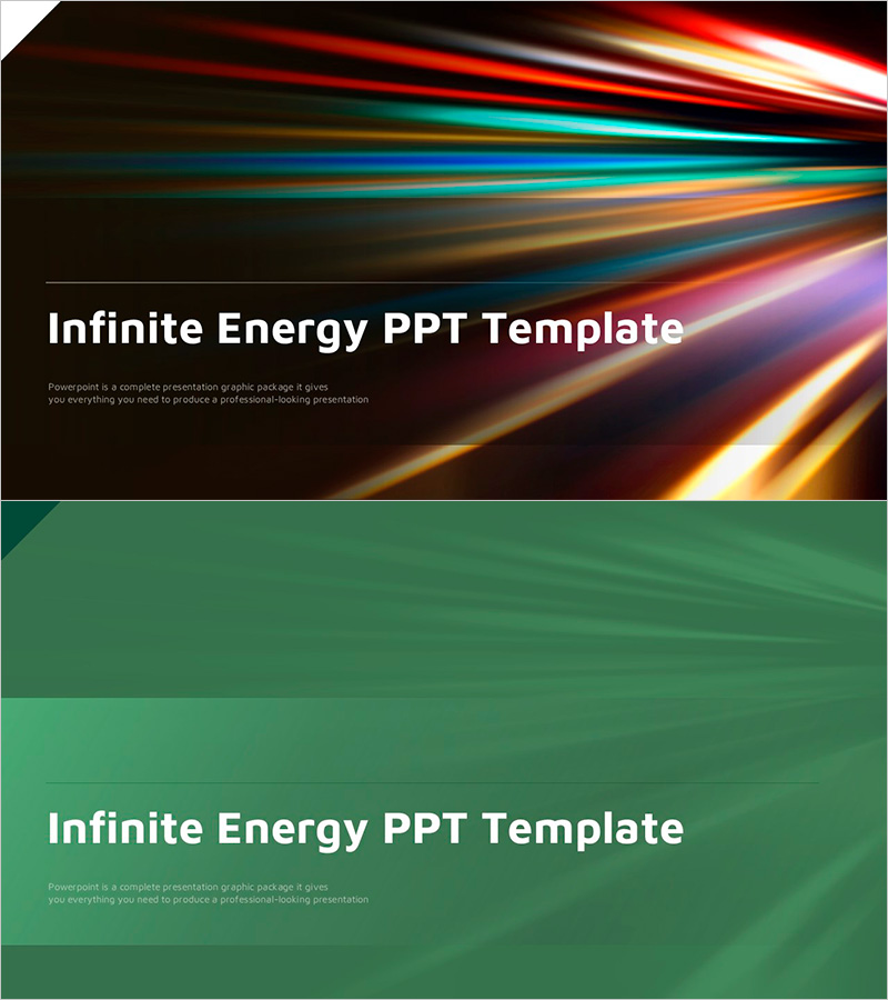 에너지를 극대화하는 무한 에너지 와이드 PPT 표지