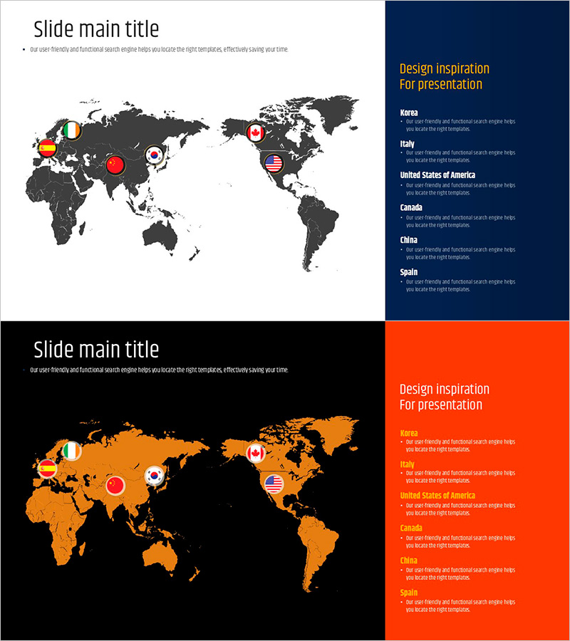 타이포 그래피 와이드 프레젠테이션 템플릿 - 정보 전달에 최적화