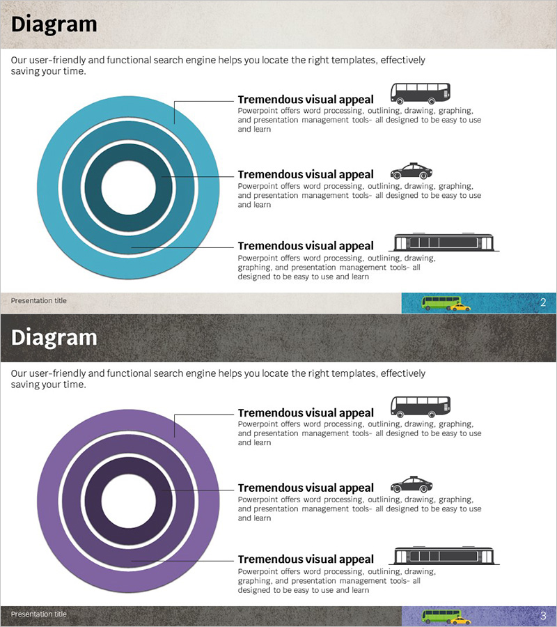 교통수단 서비스 소개 – 시각적 연결 다이어그램