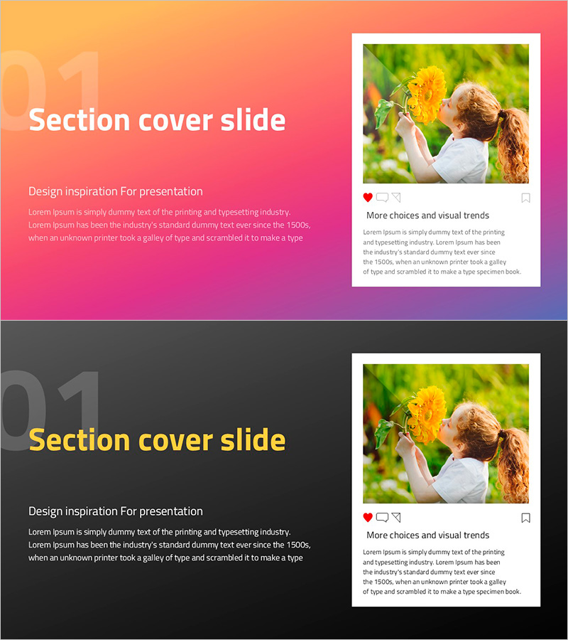 소셜 네트워크 와이드 템플릿 간지 – 비주얼 스토리텔링의 시작