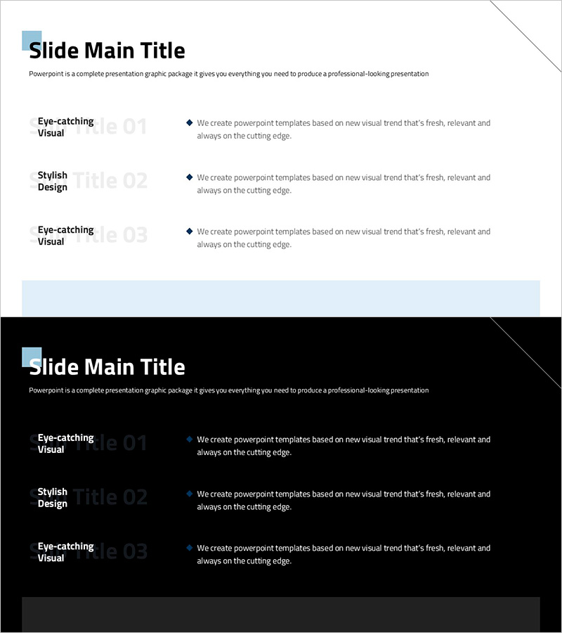 심플 디자인 트렌드 와이드 PPT 텍스트3 – 전략적 운영 계획