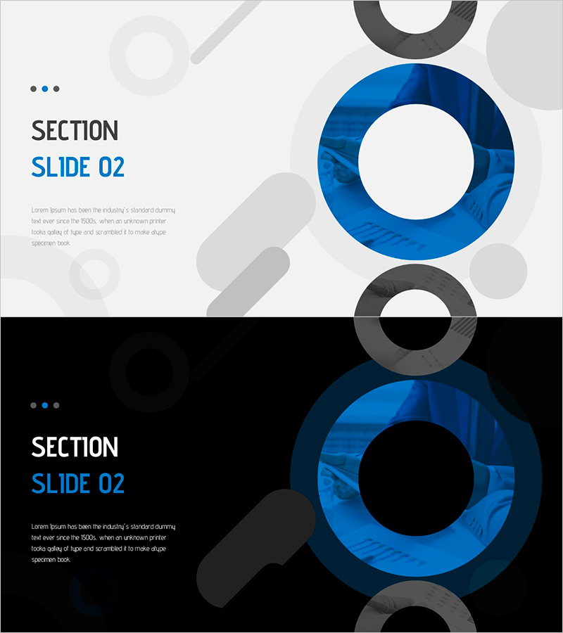 수자원 활용 와이드 프레젠테이션 템플릿