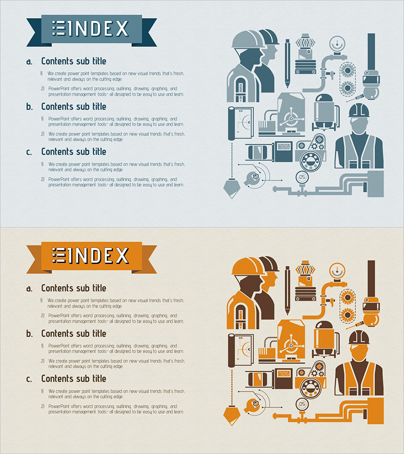 제조 생산 라인 템플릿 목차