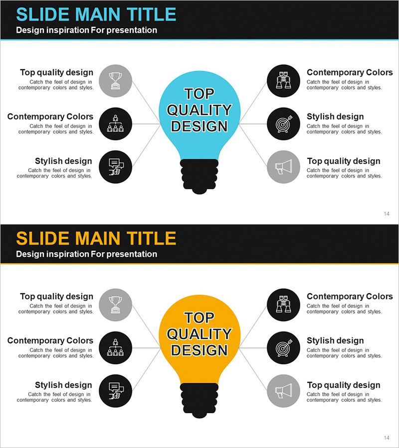 획기적인 아이디어 다이어그램 – 사업 소개
