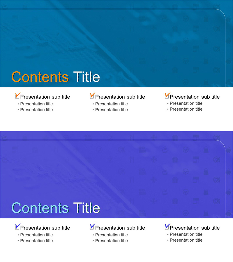 카드 결제 서비스 템플릿 목차 – 직관적이고 깔끔한 레이아웃