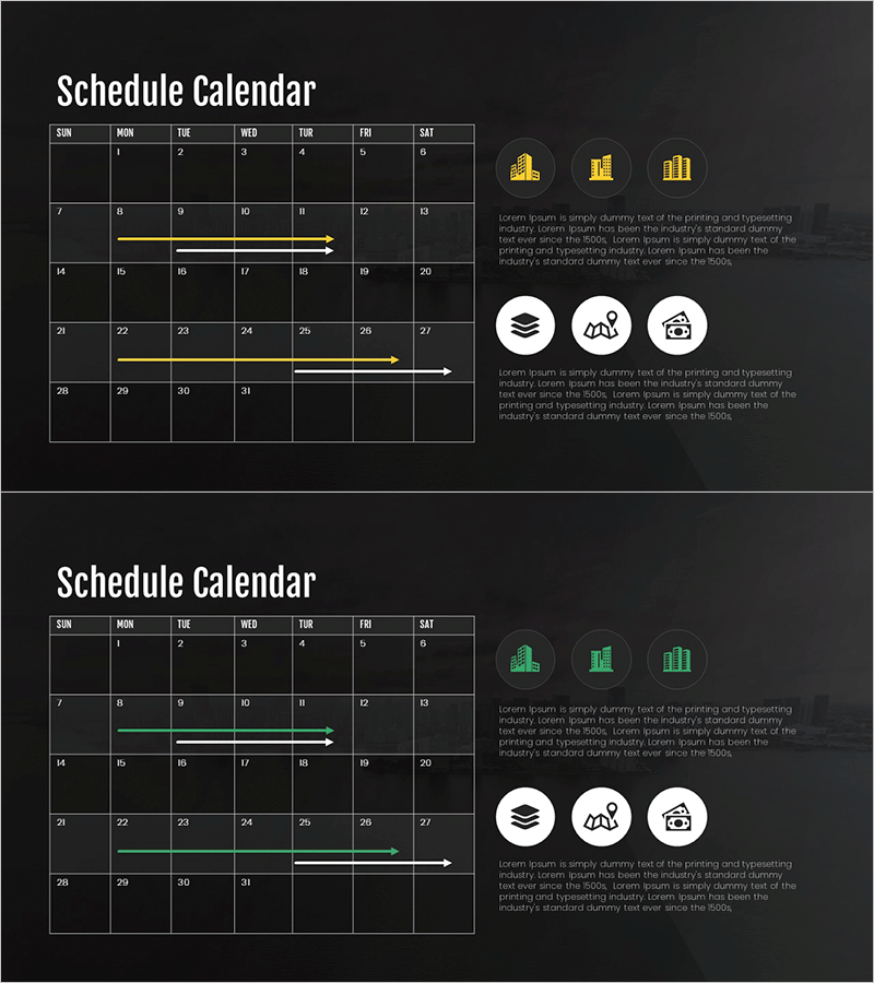 블랙 테마 비즈니스 로드맵 – 효율적인 사업추진 전략