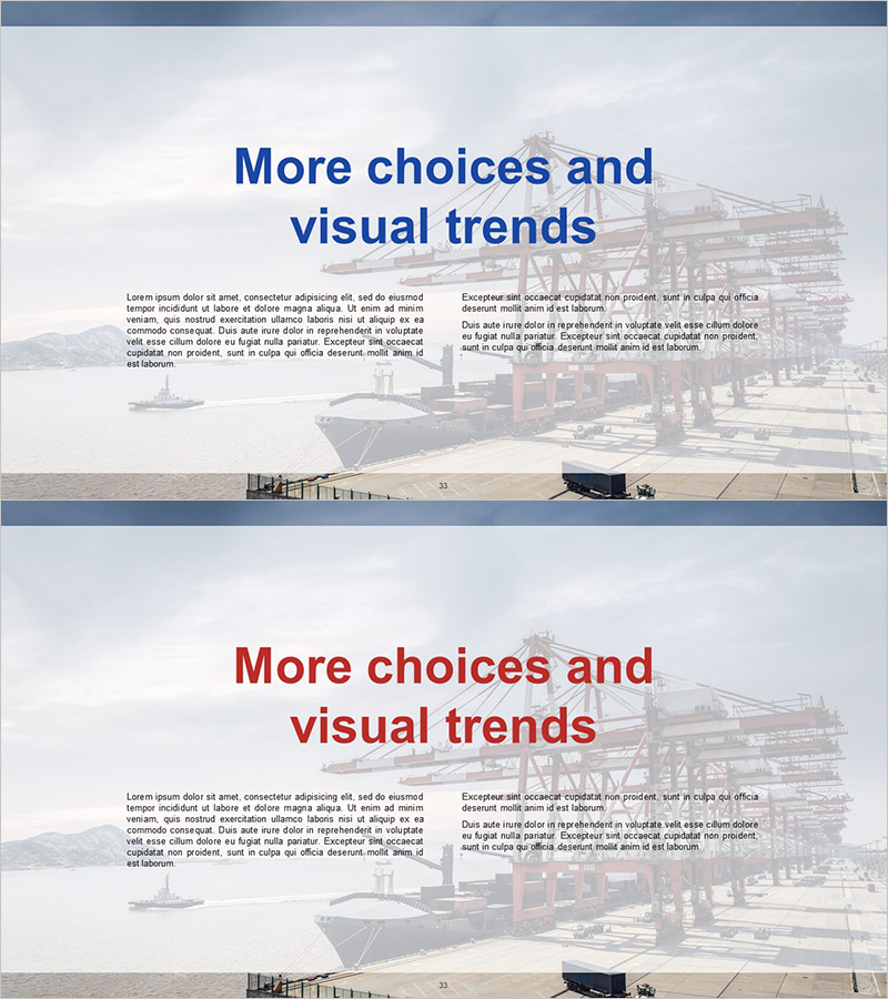 비주얼 트렌드를 담은 인상적인 아웃트로 슬라이드 – 다양한 선택지