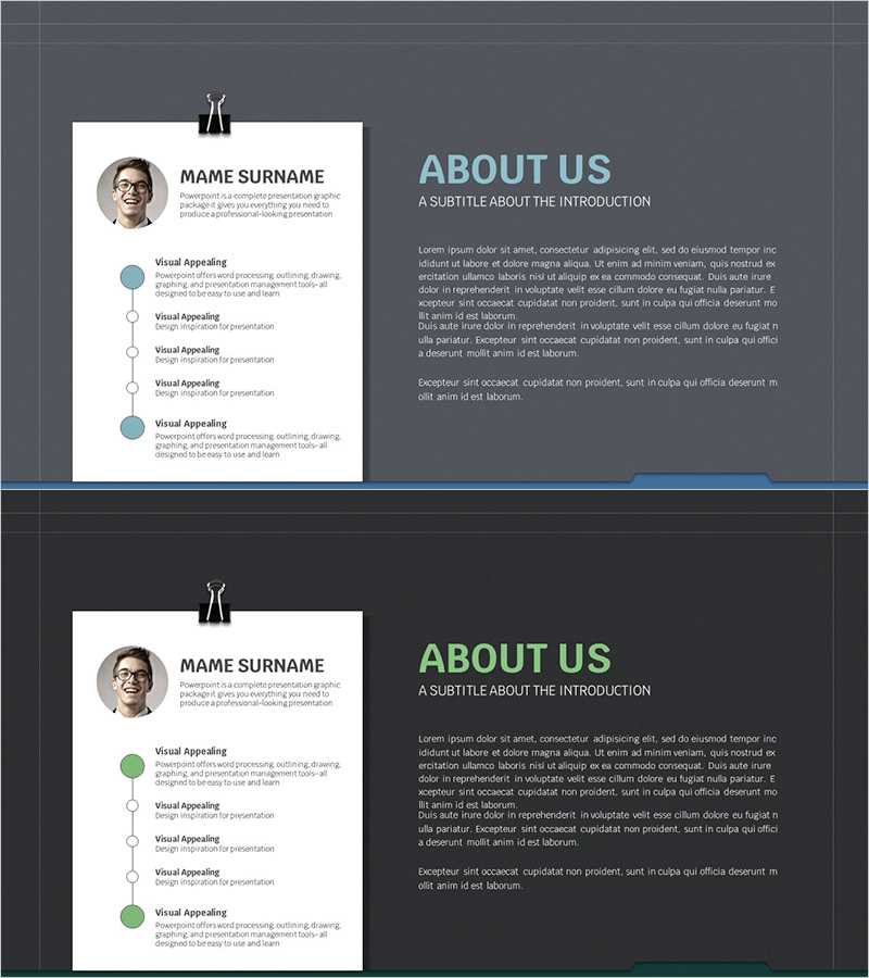 비즈니스 소개 슬라이드 - 회사 개요와 비전