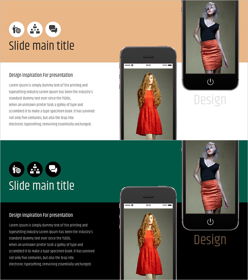 심플 & 모던 와이드 PPT 목업 – 운영계획과 마케팅 전략에 최적화