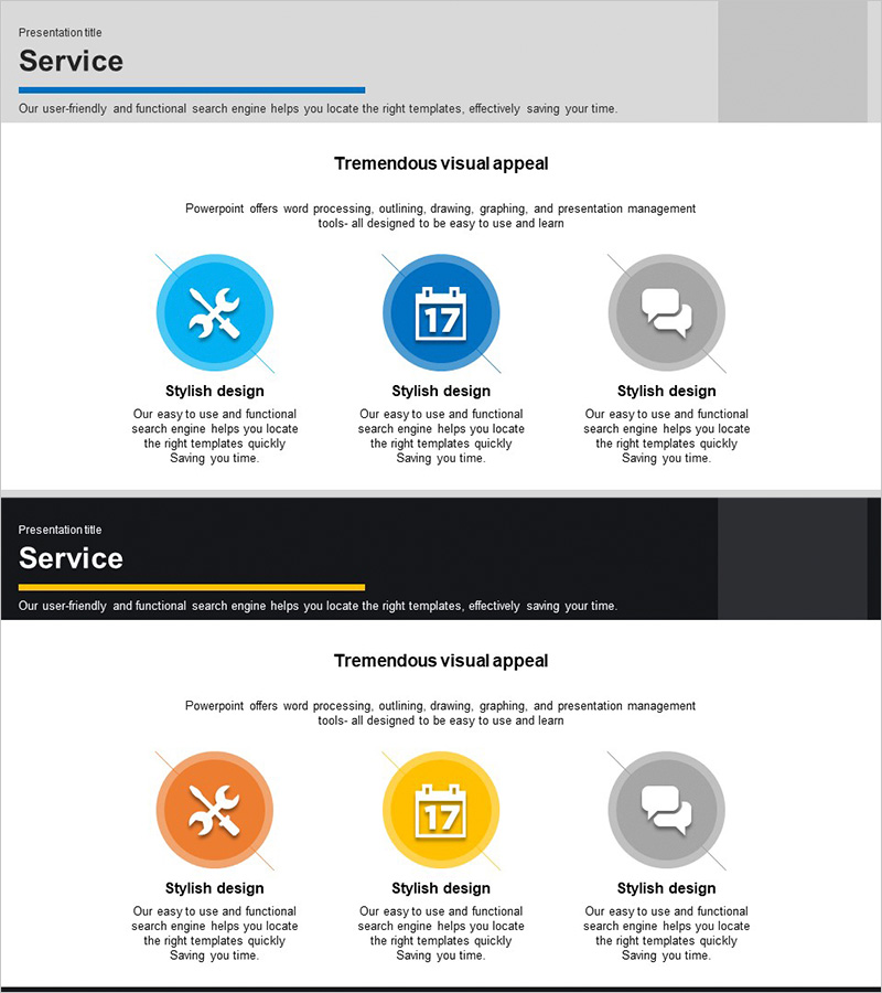 비즈니스 서비스 소개 다이어그램 – 효율적인 정보 전달