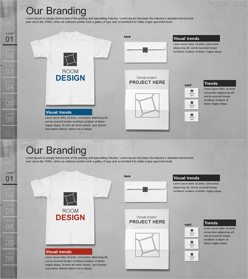 굿즈 소개 티셔츠 종이 목업 – 브랜드 아이덴티티 강화