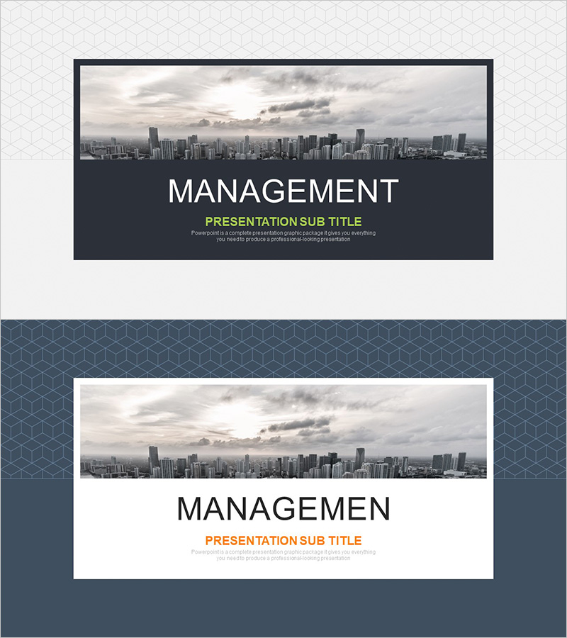 비즈니스 관리 템플릿 표지 – 전문성을 강조한 디자인