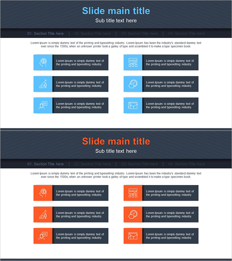 사업개요 사각 다이어그램 – 명확한 사업 소개