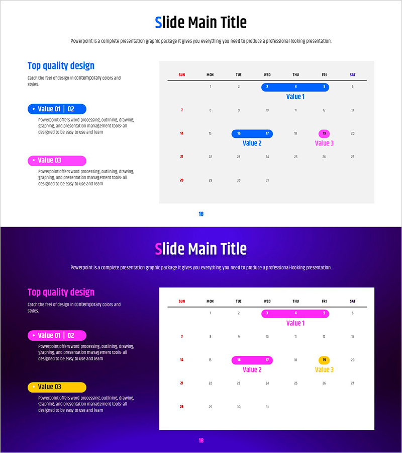 기하학 패턴 와이드 피피티 테이블 – 사업추진 전략 및 운영계획